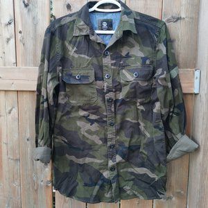 Amnesia Camouflage Women Casual Shirt | Long Sleeve Shirt - Size S
